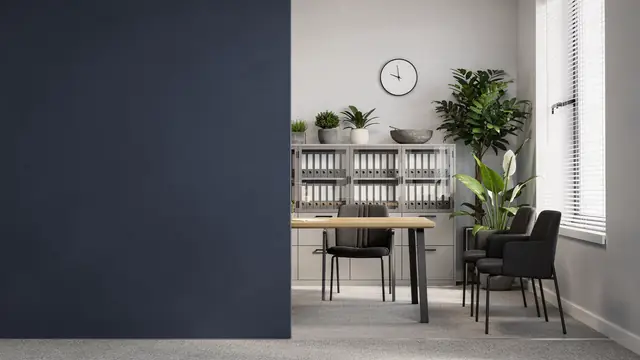 Accountancy Practice (Seated) video call backdrop