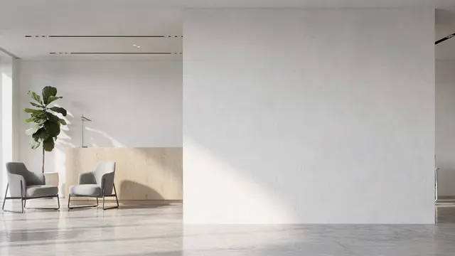 Reception Desk (Standing) video call backdrop