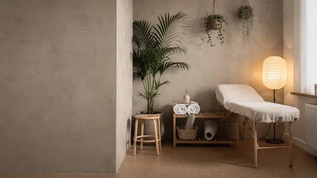 Wellness Studio (Seated) video call backdrop